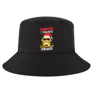 Funny Santas Favorite School Bus Driver Christmas Cool Comfort Performance Bucket Hat