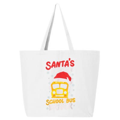 Funny Santas Favorite School Bus Driver Christmas 25L Jumbo Tote