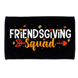 Friendsgiving Squad Funny Thanksgiving Friendship Microfiber Hand Towel