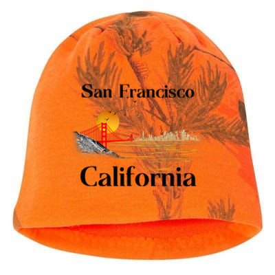 Funny San Francisco California Souvenirs Kati - Camo Knit Beanie