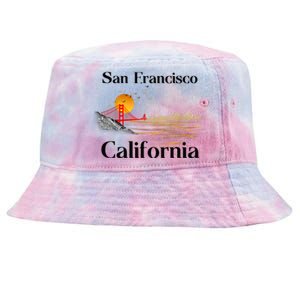 Funny San Francisco California Souvenirs Tie-Dyed Bucket Hat