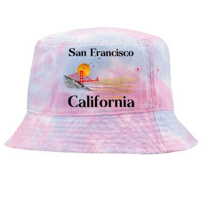 Funny San Francisco California Souvenirs Tie-Dyed Bucket Hat