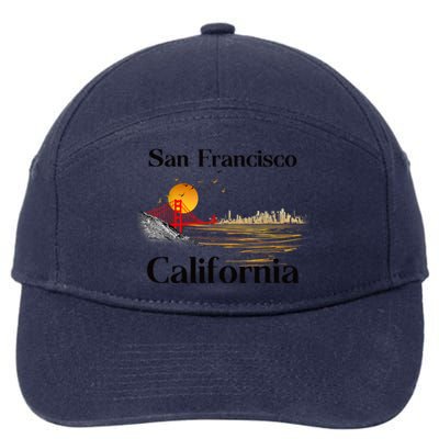 Funny San Francisco California Souvenirs 7-Panel Snapback Hat