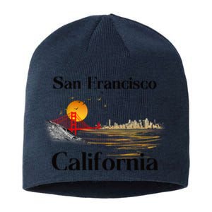 Funny San Francisco California Souvenirs Sustainable Beanie