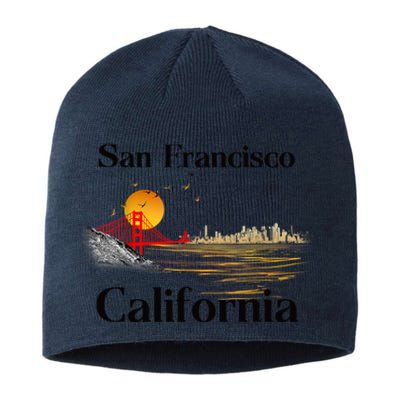 Funny San Francisco California Souvenirs Sustainable Beanie