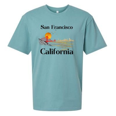 Funny San Francisco California Souvenirs Sueded Cloud Jersey T-Shirt