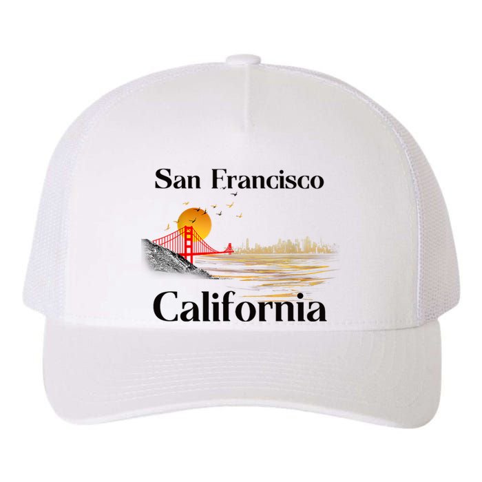 Funny San Francisco California Souvenirs Yupoong Adult 5-Panel Trucker Hat