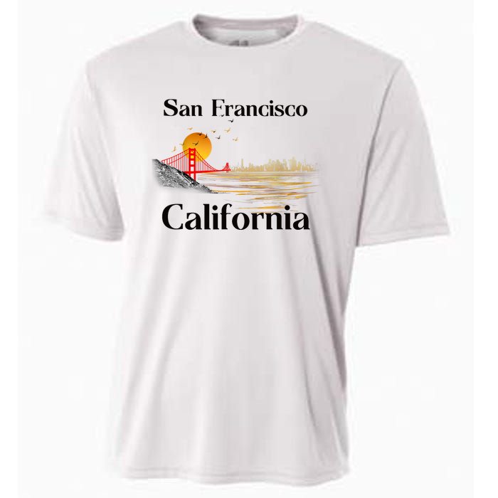 Funny San Francisco California Souvenirs Cooling Performance Crew T-Shirt