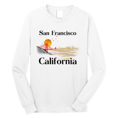 Funny San Francisco California Souvenirs Long Sleeve Shirt