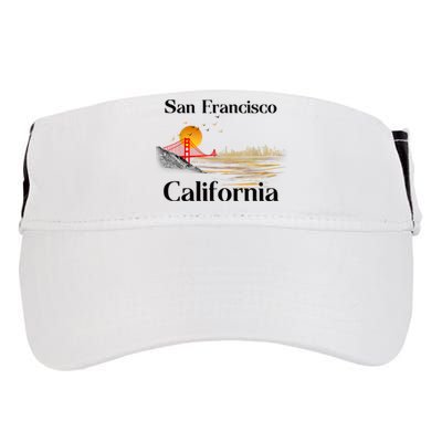 Funny San Francisco California Souvenirs Adult Drive Performance Visor