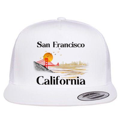 Funny San Francisco California Souvenirs Flat Bill Trucker Hat