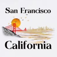 Funny San Francisco California Souvenirs Flat Bill Trucker Hat