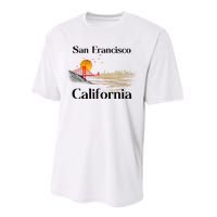 Funny San Francisco California Souvenirs Performance Sprint T-Shirt