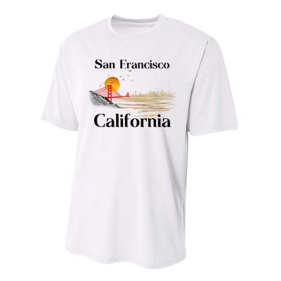 Funny San Francisco California Souvenirs Performance Sprint T-Shirt