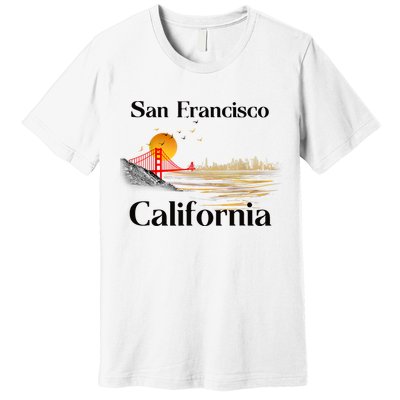 Funny San Francisco California Souvenirs Premium T-Shirt
