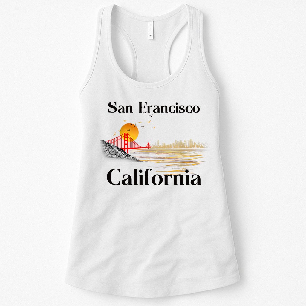 Funny San Francisco California Souvenirs Womens Tank Top