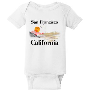 Funny San Francisco California Souvenirs Baby Bodysuit