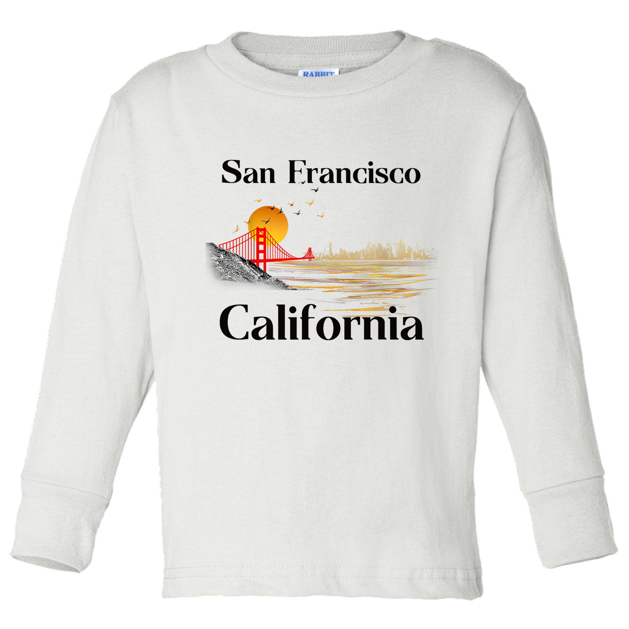 Funny San Francisco California Souvenirs Toddler Long Sleeve Shirt