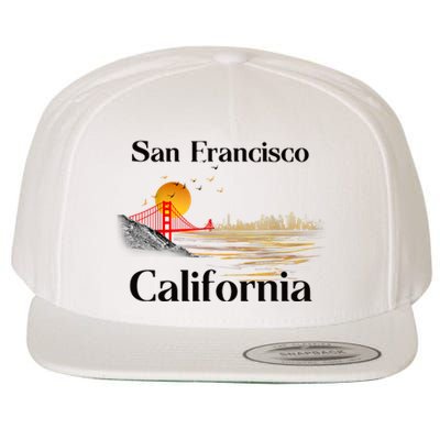 Funny San Francisco California Souvenirs Wool Snapback Cap