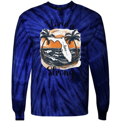 Florida Strong Florida Southeastern Gift Tie-Dye Long Sleeve Shirt