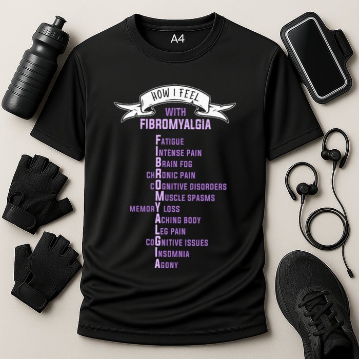 Fibromyalgia Spoonie & Fibro Awareness This Is My Flare Day Cooling Performance Crew T-Shirt