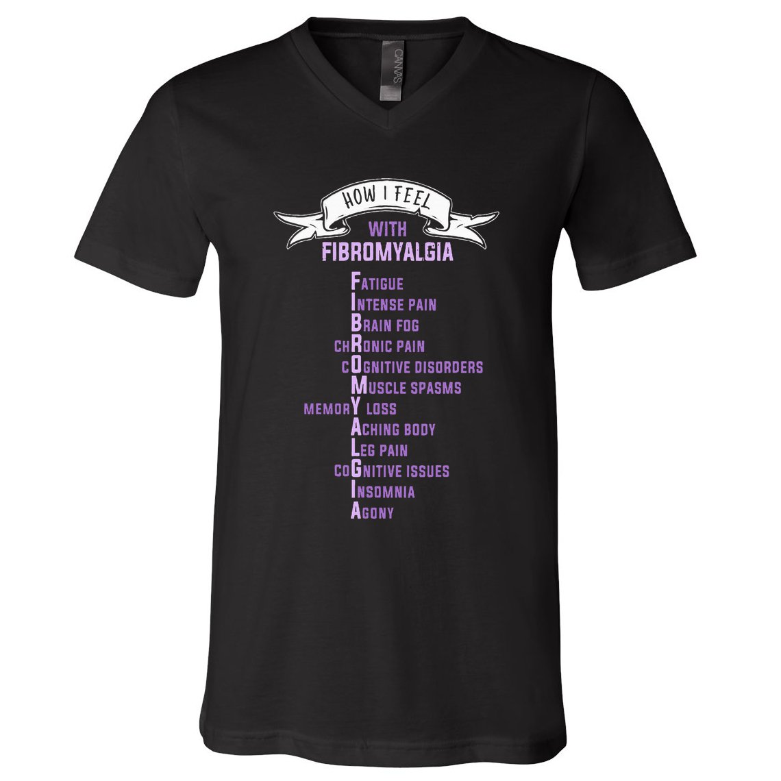 Fibromyalgia Spoonie & Fibro Awareness This Is My Flare Day V-Neck T-Shirt