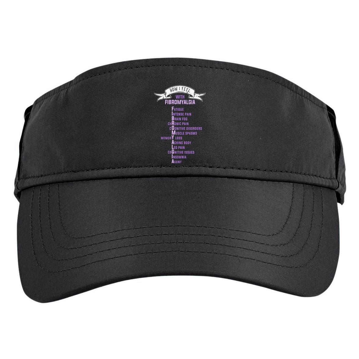 Fibromyalgia Spoonie & Fibro Awareness This Is My Flare Day Adult Drive Performance Visor