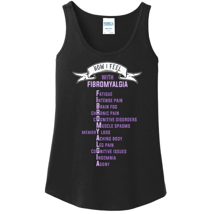 Fibromyalgia Spoonie & Fibro Awareness This Is My Flare Day Ladies Essential Tank