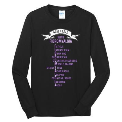 Fibromyalgia Spoonie & Fibro Awareness This Is My Flare Day Tall Long Sleeve T-Shirt