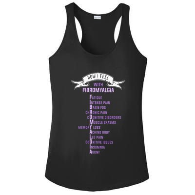 Fibromyalgia Spoonie & Fibro Awareness This Is My Flare Day Ladies PosiCharge Competitor Racerback Tank