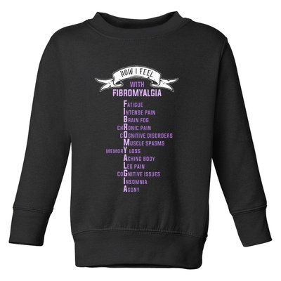 Fibromyalgia Spoonie & Fibro Awareness This Is My Flare Day Toddler Sweatshirt