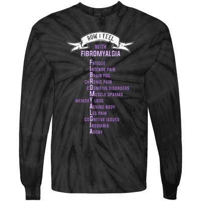 Fibromyalgia Spoonie & Fibro Awareness This Is My Flare Day Tie-Dye Long Sleeve Shirt