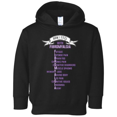 Fibromyalgia Spoonie & Fibro Awareness This Is My Flare Day Toddler Hoodie