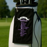 Fibromyalgia Spoonie & Fibro Awareness This Is My Flare Day Golf Towel