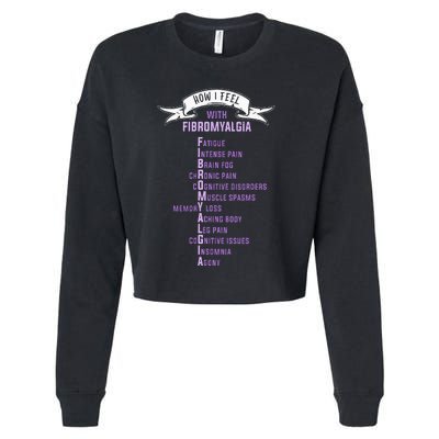 Fibromyalgia Spoonie & Fibro Awareness This Is My Flare Day Cropped Pullover Crew