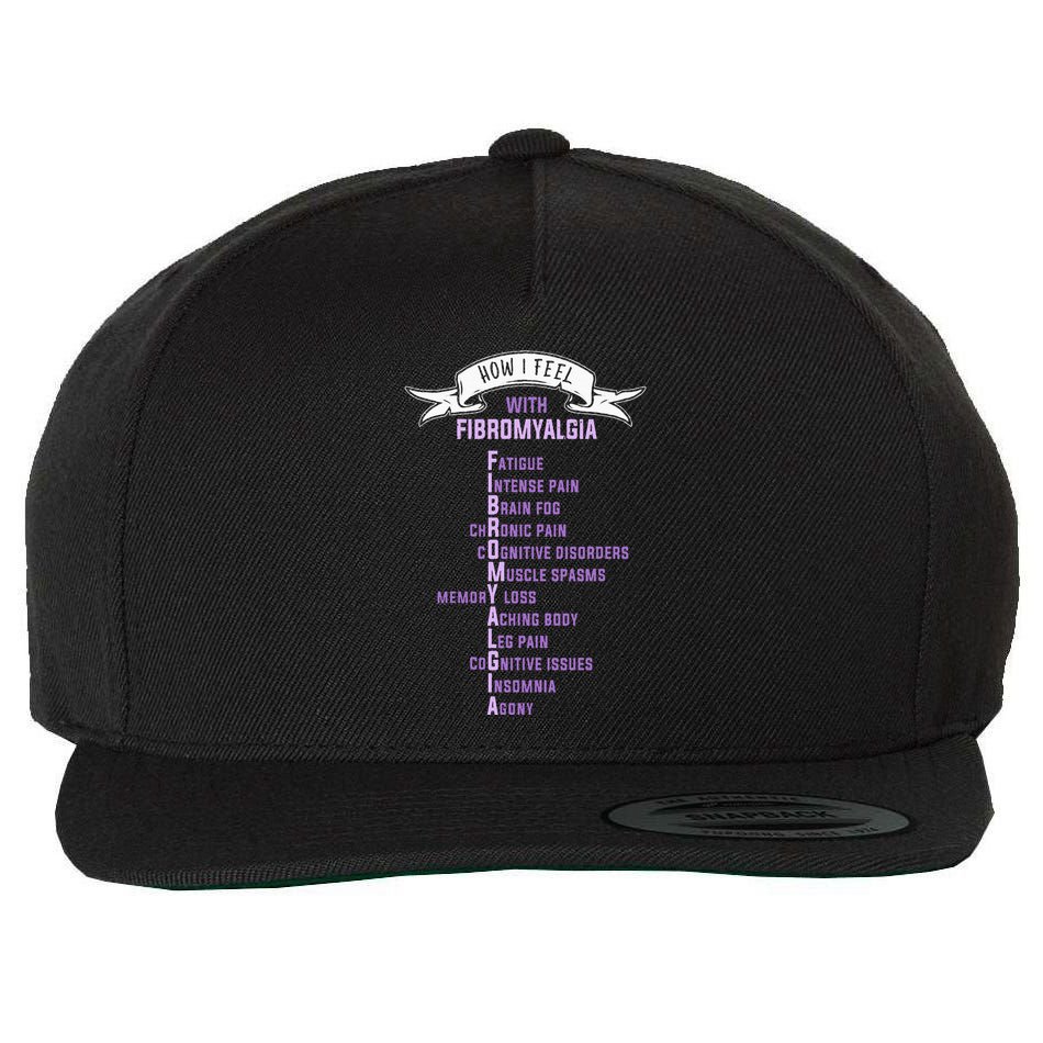 Fibromyalgia Spoonie & Fibro Awareness This Is My Flare Day Wool Snapback Cap