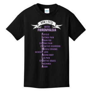 Fibromyalgia Spoonie & Fibro Awareness This Is My Flare Day Kids T-Shirt