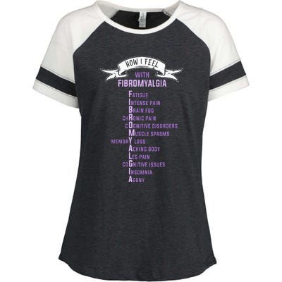 Fibromyalgia Spoonie & Fibro Awareness This Is My Flare Day Enza Ladies Jersey Colorblock Tee