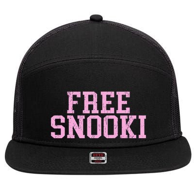 Free Snooki 7 Panel Mesh Trucker Snapback Hat