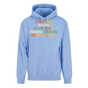 Funny Sorry For Having Great Tits And Correct Opinions On Everything Funny Shirt Unisex Surf Hoodie