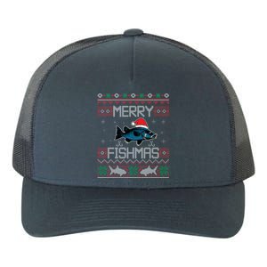 Funny Santa Fish Merry Fishmas Christmas For Fish Angler Gift Yupoong Adult 5-Panel Trucker Hat