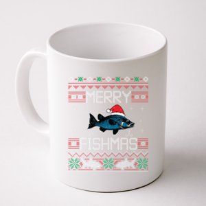 Funny Santa Fish Merry Fishmas Christmas For Fish Angler Gift Coffee Mug