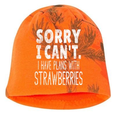 Funny Strawberry Farm Joke Gift Picking Eating Strawberries Gift Kati - Camo Knit Beanie