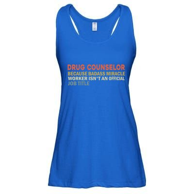 Fun Saying Funny Drug Counselor Humor Vintage Gift Ladies Essential Flowy Tank