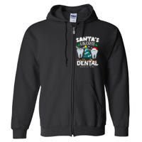 Funny SantaS Favorite Dental Assistant Christmas Santa Hat Full Zip Hoodie