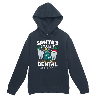 Funny SantaS Favorite Dental Assistant Christmas Santa Hat Urban Pullover Hoodie