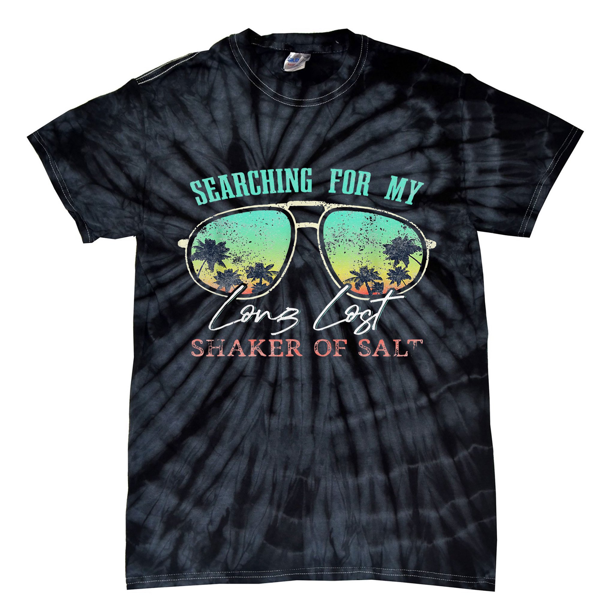 Funny Searching For My Long Lost Shaker Of Salt Shaker Tie-Dye T-Shirt