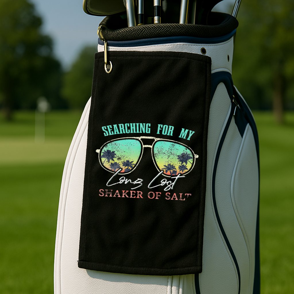 Funny Searching For My Long Lost Shaker Of Salt Shaker Golf Towel