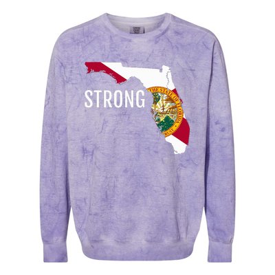 Florida Strong Colorblast Crewneck Sweatshirt