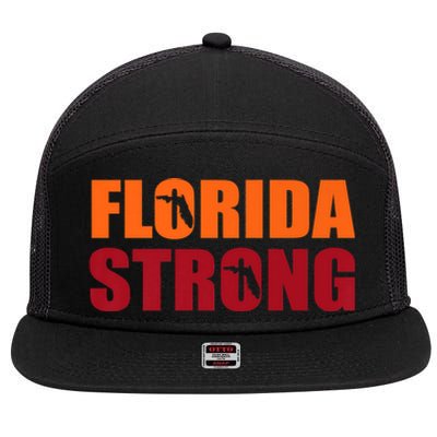 Florida Strong 7 Panel Mesh Trucker Snapback Hat